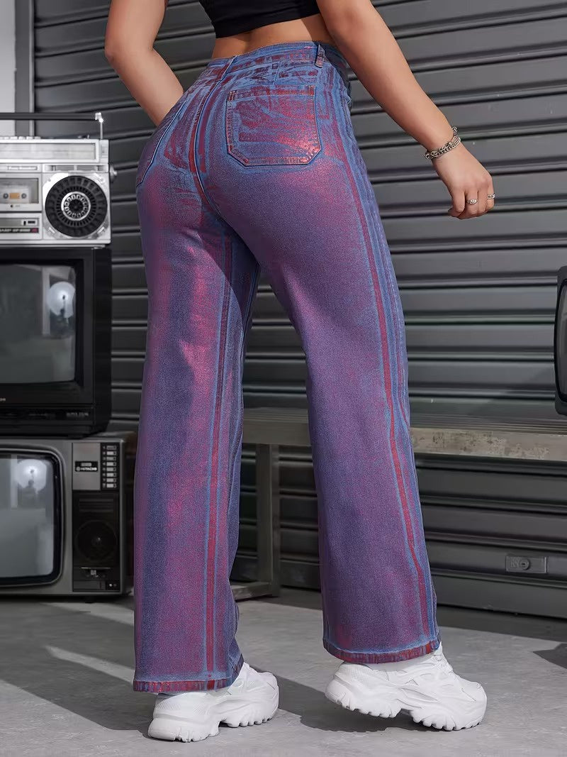 Women's High-Rise Straight-Leg Pants