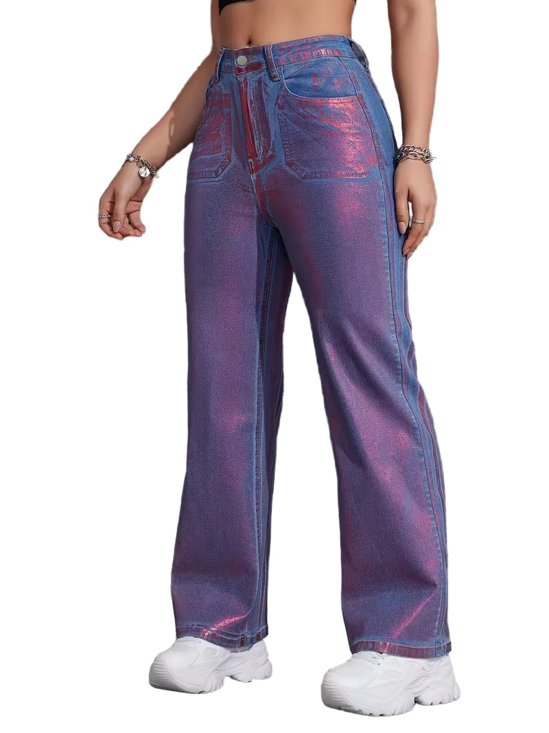 Women's High-Rise Straight-Leg Pants